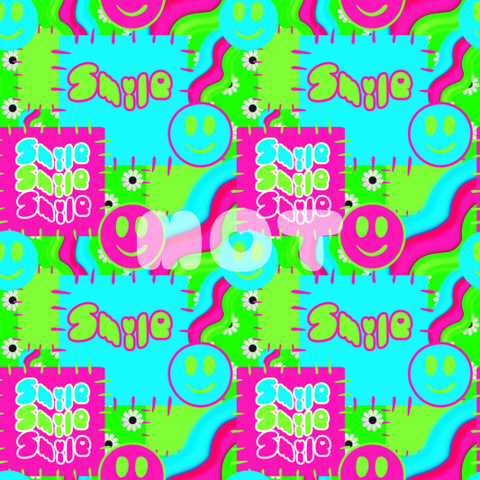 Limited neon seamless pattern